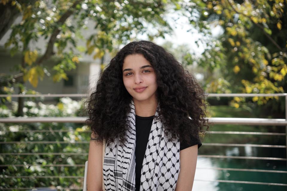 Tara Mahmoud, a member of Students for Justice in Palestine FIU