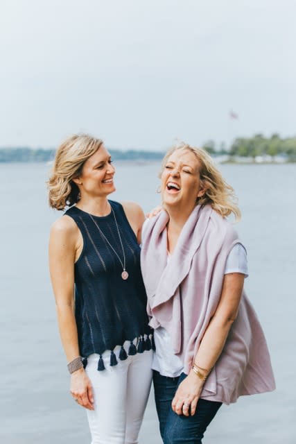 Kendra Palazzi (left) and breast cancer survivor Lori Futterer (right) co-founders of <em> <a href="https://gorgeousyou.ca/" rel="nofollow noopener" target="_blank" data-ylk="slk:Gorgeous You Inc." class="link ">Gorgeous You Inc.</a> (Photo: Supplied)</em>