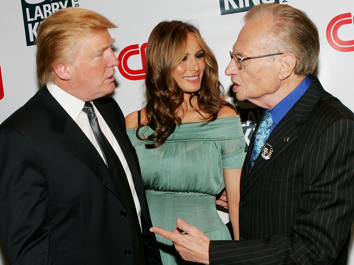 Donald Melania Larry King