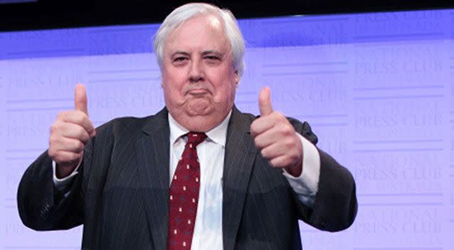 Normally brash and up-beat, Clive Palmer is facing allegations he acted as a shadow director of a company now facing liquidation while he was sitting member of parliament. Source: AAP