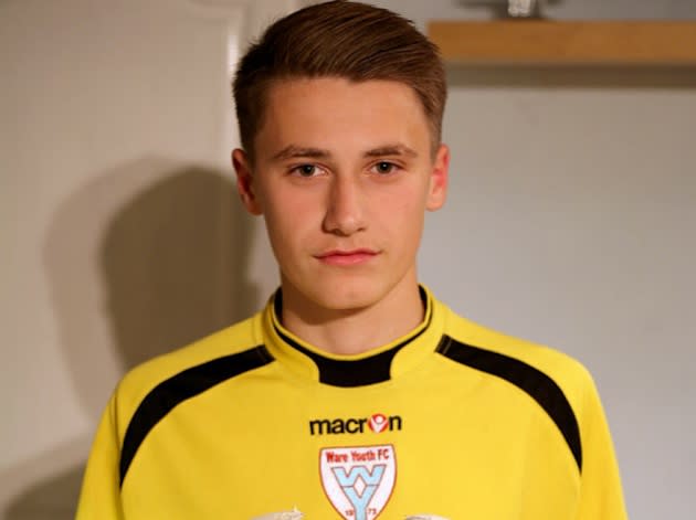 Ware youth goalkeeper Owen Thompson, who has Tourette's but was suspended for swearing at a ref — SWNS Group