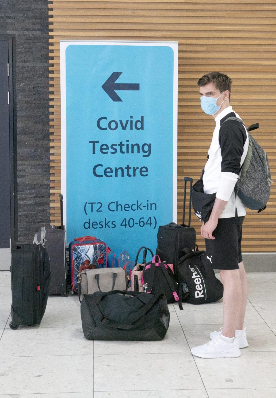 A strict testing regime is key to the travel rules (Jane Barlow/PA) (PA Wire)