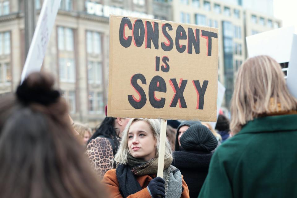 Post MeToo, Dworkin’s arguments re consent feel prescient. <a href="https://www.shutterstock.com/image-photo/amsterdam-netherlands-march-8-2020-woman-1667271613" rel="nofollow noopener" target="_blank" data-ylk="slk:ElenaBaryshnikova/Shutterstock;elm:context_link;itc:0;sec:content-canvas" class="link ">ElenaBaryshnikova/Shutterstock</a>