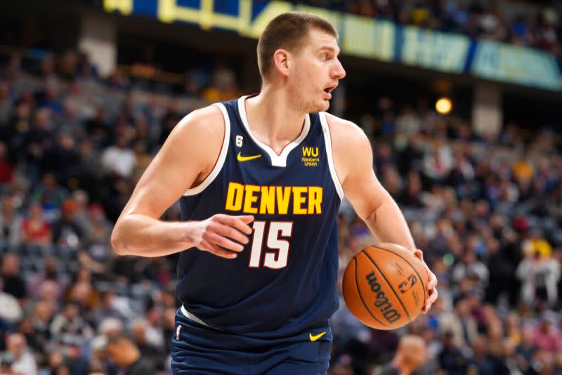 ▲丹佛金塊中鋒Nikola Jokic。（圖／美聯社／達志影像）