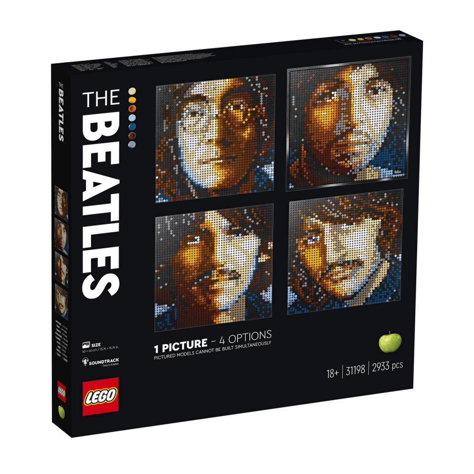 The Beatles are the only musicians who are part of LEGO Art, standing alongside entries from Star Wars and Marvel.