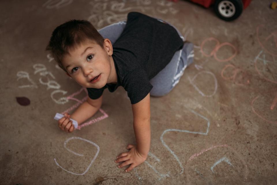 Sebastian loved drawing letters (Collect/PA Real Life)