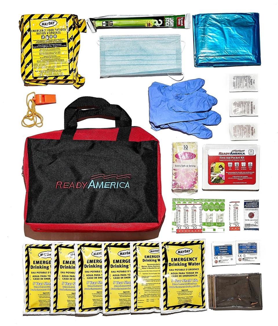 The Ready America 70080 72-hour emergency kit.