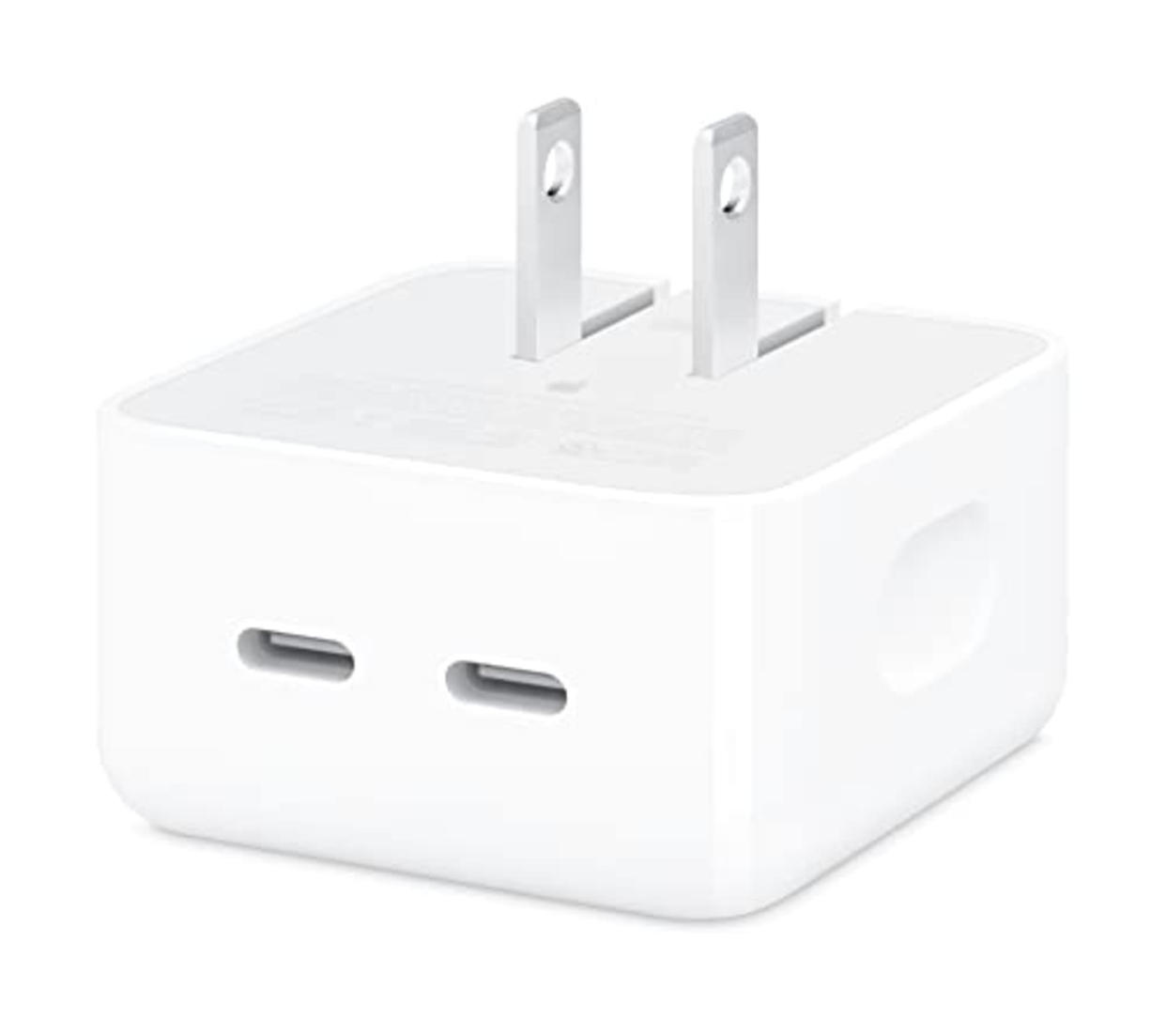 Apple 35W Dual USB-C Port Compact Power Adapter (AMAZON)