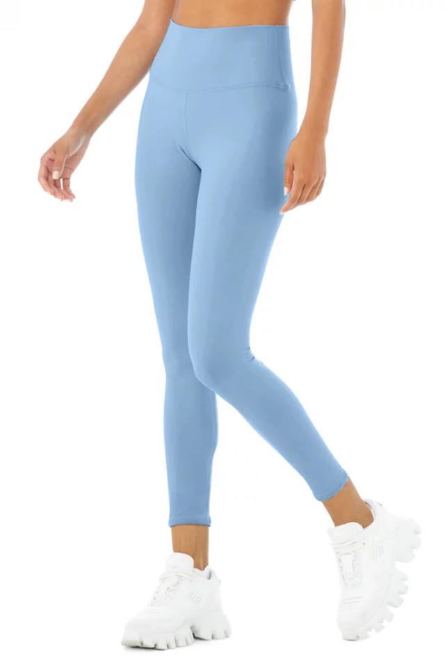 8 7/8 High-Waist Airbrush Legging - Green Glow, Alo Yoga