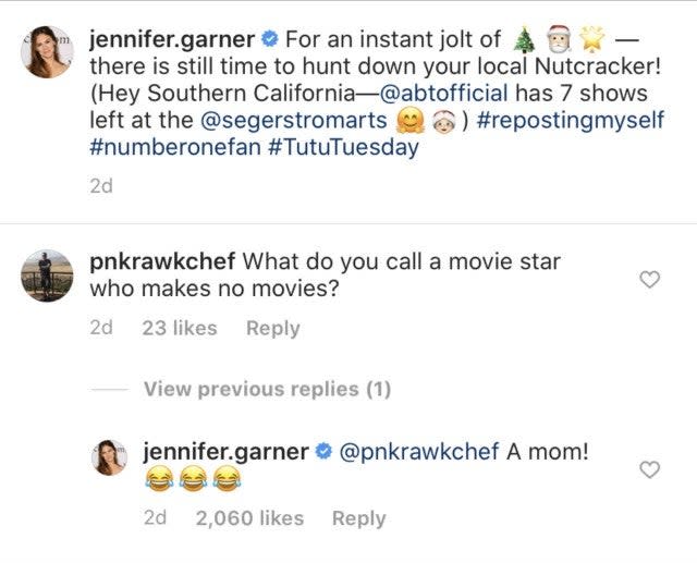 Jennifer Garner comment