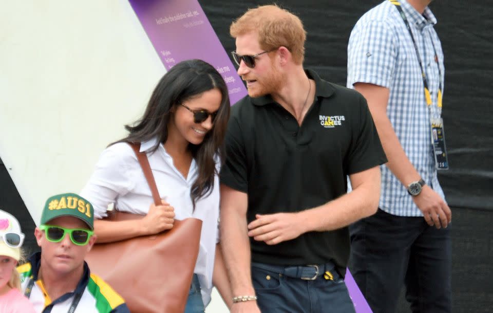 Earlier this year Markle was seen right by her man's side in Toronto during the Invictus Games. Source: Getty