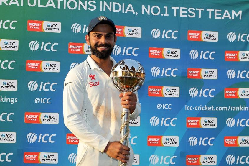 Virat Kohli With Test Mace