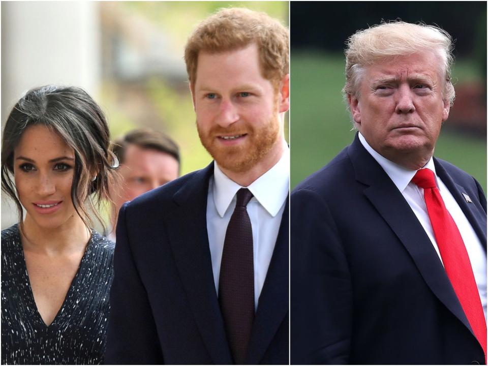 meghan and harry, donald trump