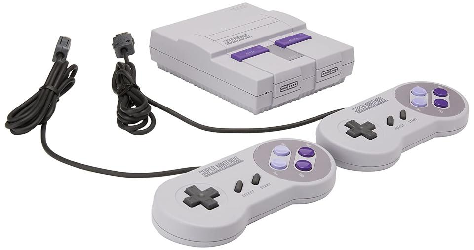 super nes classic with controllers