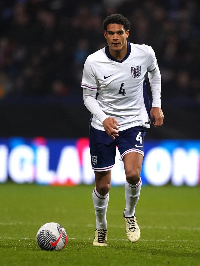 Quansah in action for England Under-21s (Martin Rickett/PA)