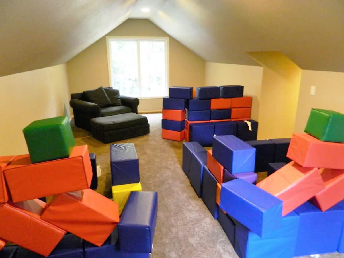 Soft Block Room, Our Country Home Where Kids Entertain Themselves, Chimacum, Washington