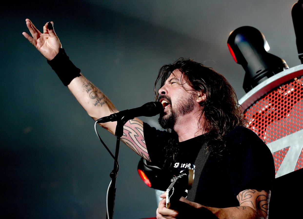 Dave Grohl of Foo Fighters: Getty