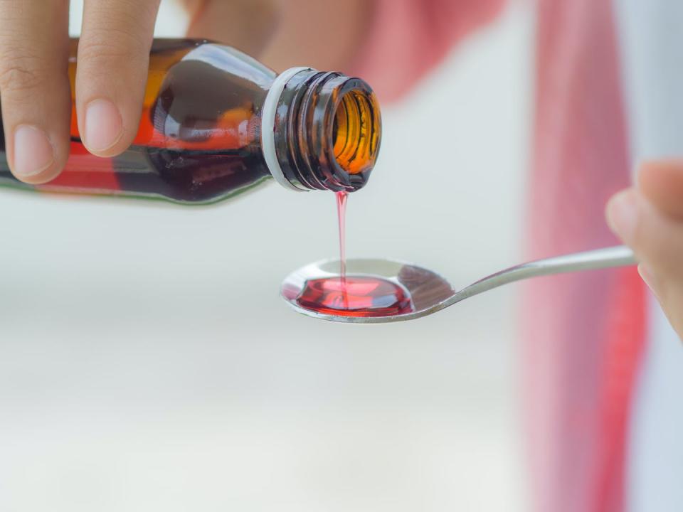 Dosing errors can be made when using a household spoon. <a href="https://www.shutterstock.com/image-photo/healthcare-people-medicine-concept-woman-pouring-657897406" rel="nofollow noopener" target="_blank" data-ylk="slk:Shutterstock;elm:context_link;itc:0;sec:content-canvas" class="link ">Shutterstock</a>