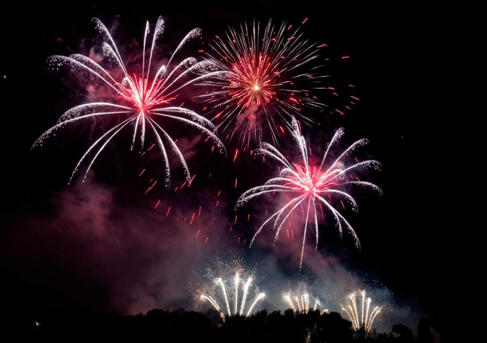 The Central PA 4th Fest fireworks show lights up the sky on Tuesday, July 4, 2023.