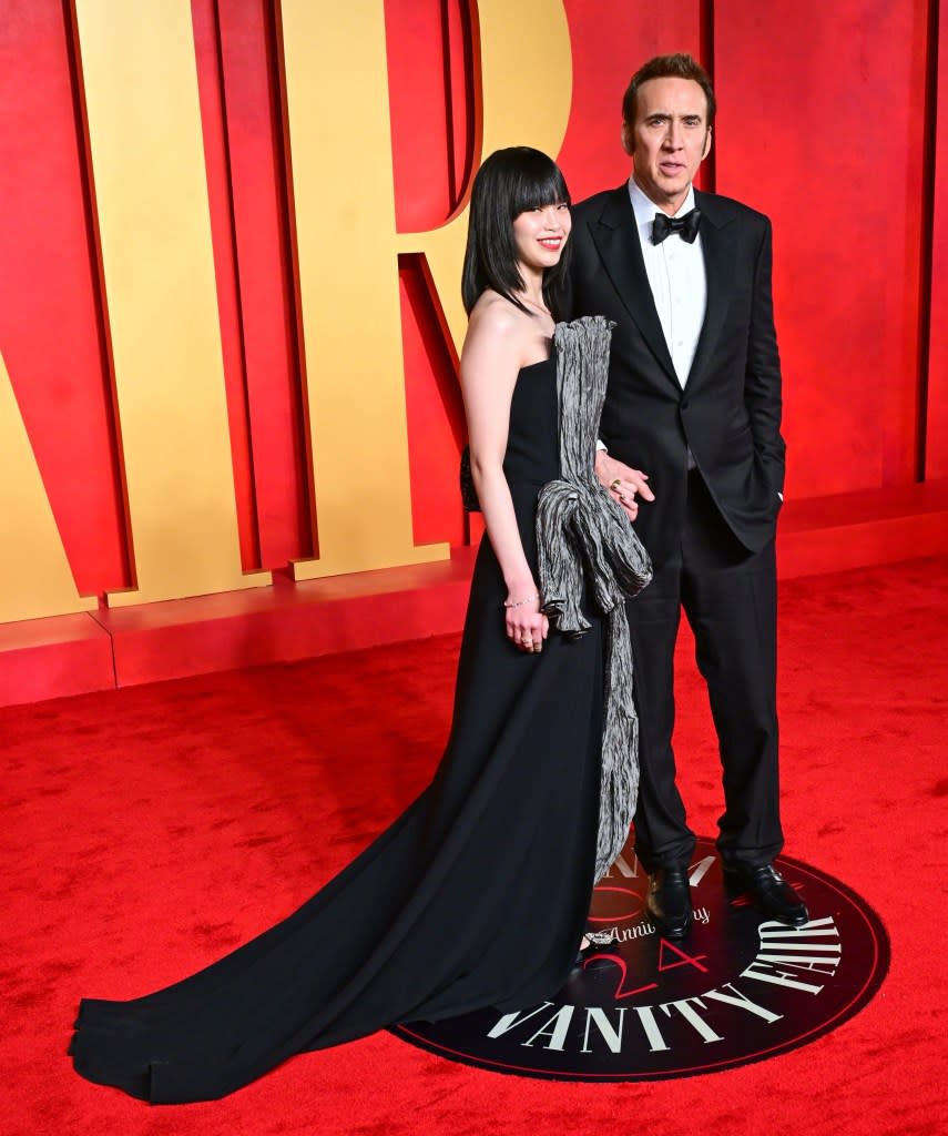 Riko Shibata and Nicolas Cage Vanity Fair Oscar Party, Arrivals, Los Angeles, California, USA - 10 Mar 2024