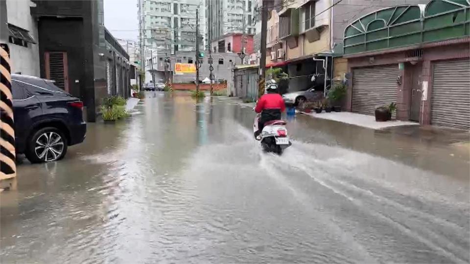 午後雷雨半小時就淹水　台南仁德區一度積水20公分