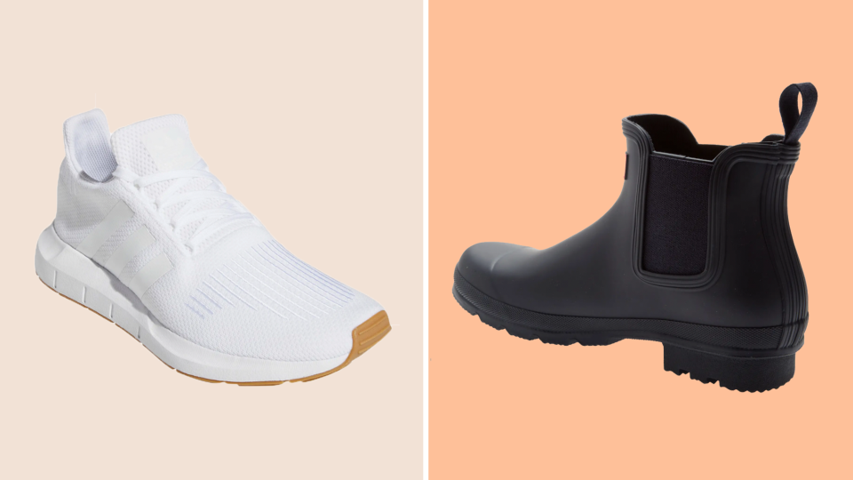 Head to Nordstrom for men's shoe deals on Adidas, Hunter and more.