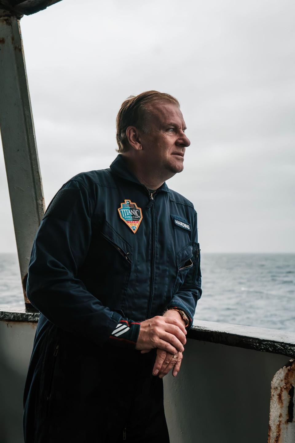 Billionaire British businessman Hamish Harding relaxes before his latest adventure - a deep ocean dive aboard the OceanGate 