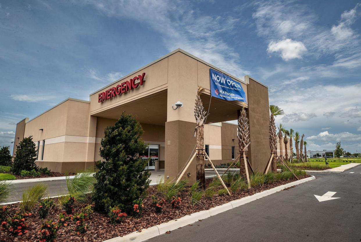 HCA Healthcare recently opened this free-standing emergency room in Haines City and has submitted plans for a similar ER in North Lakeland, at Carpenters Way and U.S. 98.