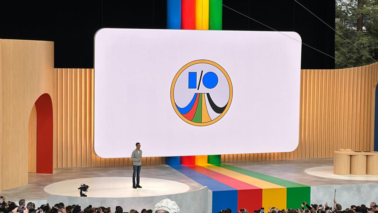  Google IO 2023 stage. 