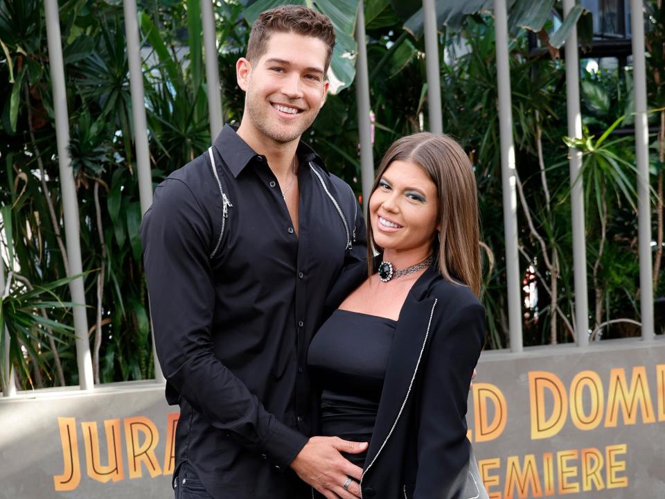 Dom Fenison and Chanel West Coast attend the Los Angeles premiere of Universal Pictures' "Jurassic World Dominion" on June 06, 2022 in Hollywood, California