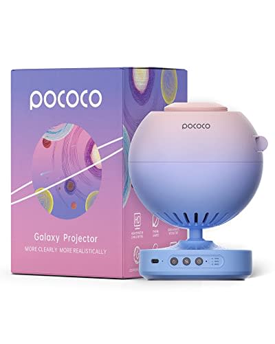 POCOCO Home Planetarium Star Projector: Ultra Clear Galaxy Projector for Bedroom Birthday Anniversary Ideas for Girlfriend Women Her Wife Stress Relief Gifts Night Lights for Room Decor