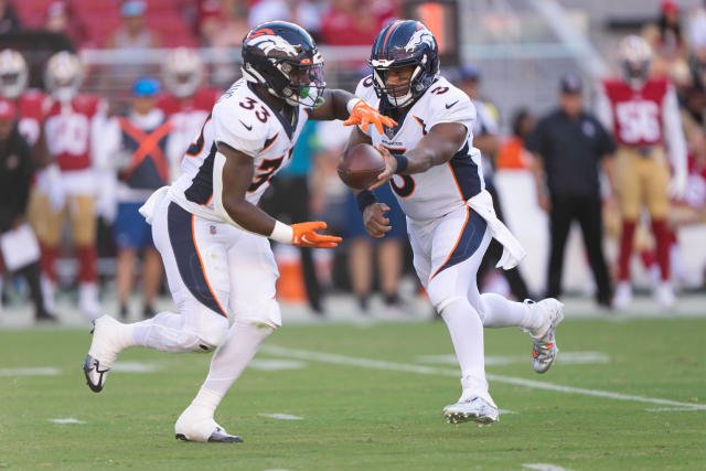 Broncos QB Russell Wilson sharp, RB Javonte Williams active vs. SF