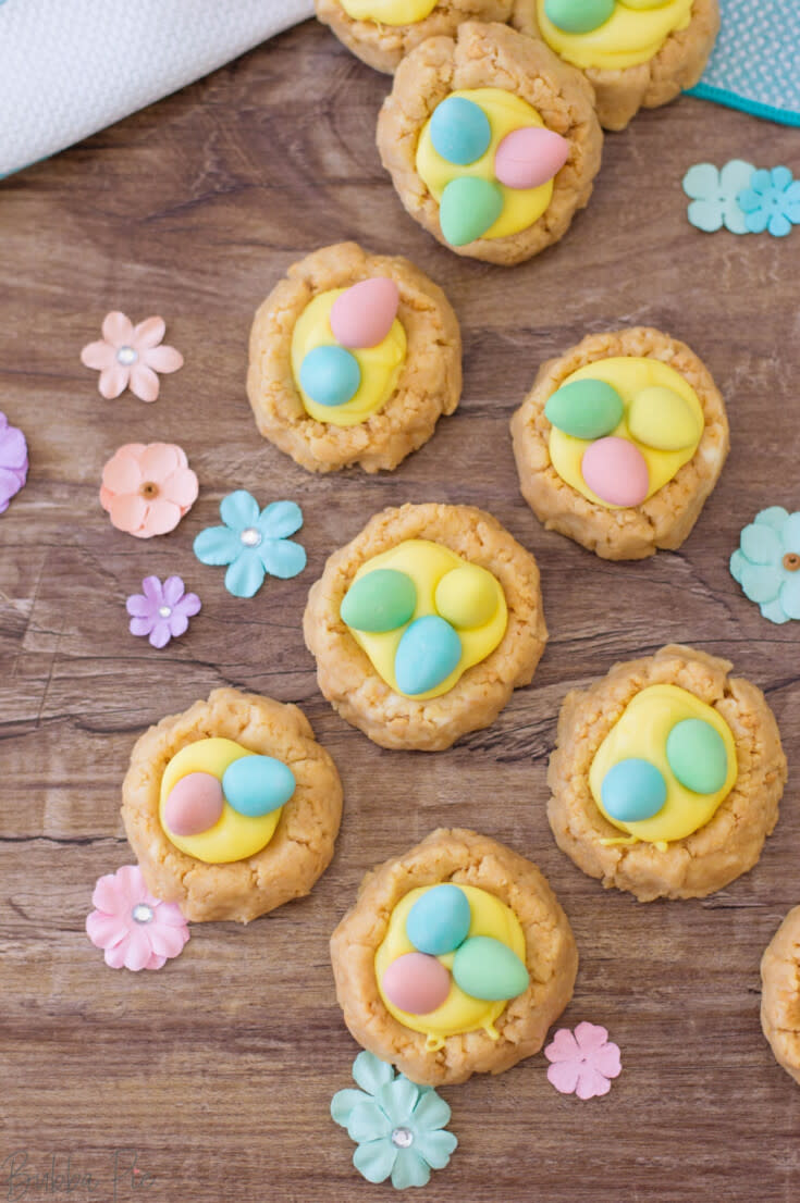 No-Bake Easter Birds Nest Cookies