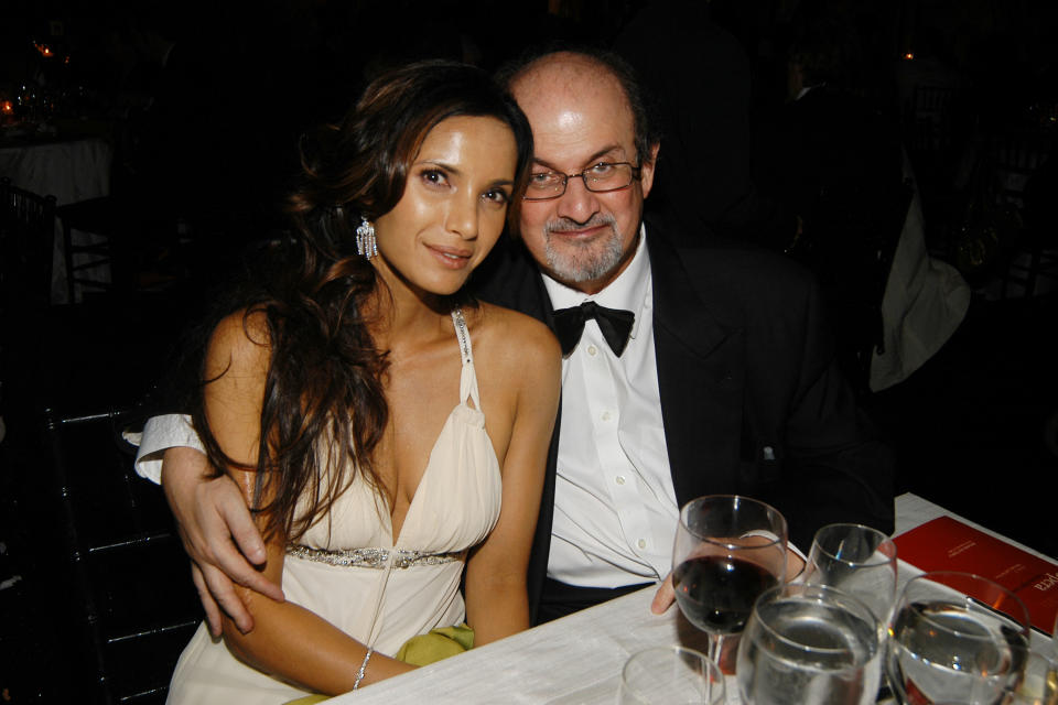 Padma Lakshmi talks about her former marriage to writer Salman Rushdie.  (Photo: Patrick McMullan/Patrick McMullan via Getty Images)