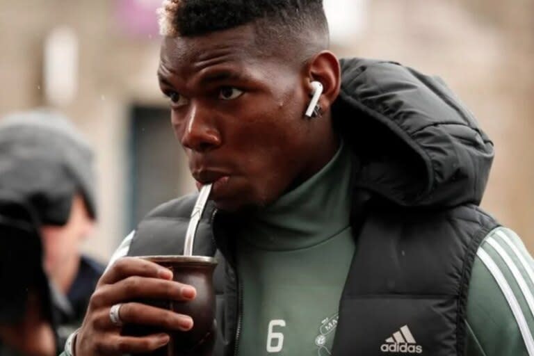 Paul Pogba, otro amante del mate. Crédito: Twitter