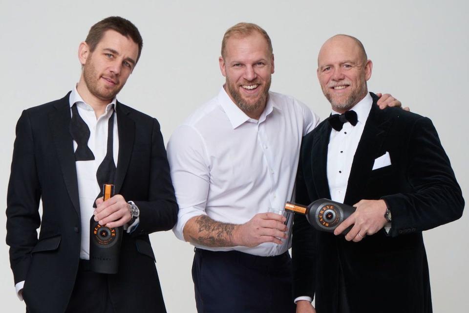 <p>Credit: Blackeye Gin</p> Mike Tindall, James Haskell and Alex Payne teamed up on Blackeye Gin