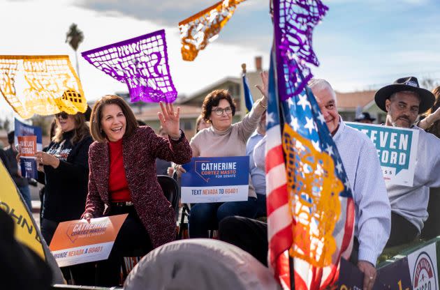 Whether Sen. Catherine Cortez Masto (D-Nev.), the first Latina senator, survives a challenge from Republican Adam Laxalt could depend on how far-reaching Republican gains with Latinos have become. (Photo: The Washington Post via Getty Images)