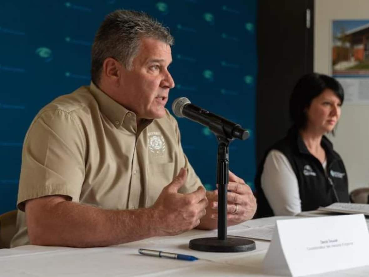 Denis Doucet, emergency measures co-ordinator for the City of Gatineau, said the city will be doing everything in its capacity to support residents impacted by the possible flooding.  (Alexander Behne/Radio-Canada - image credit)