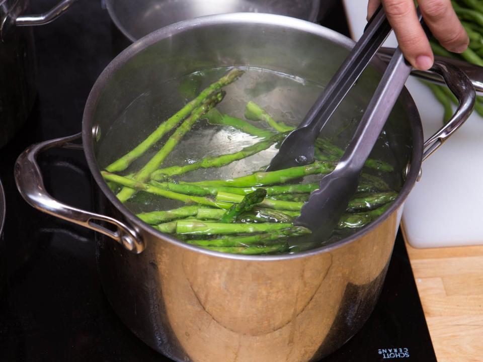 Vicky Wasik Classic blanching technique: Big pot, salted water, ice bath. 