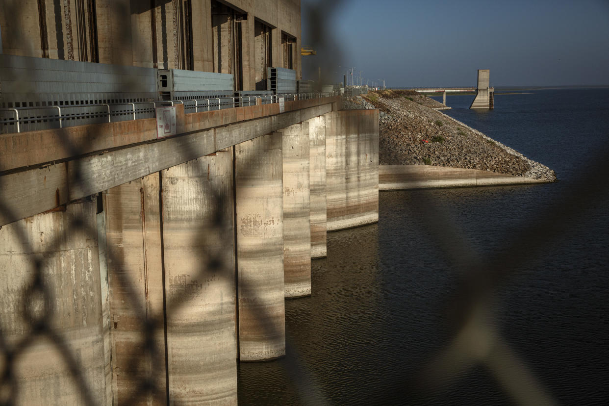 La presa Falcon en Roma, Texas, el 20 de julio de 2022. (Jason Garza/The New York Times)