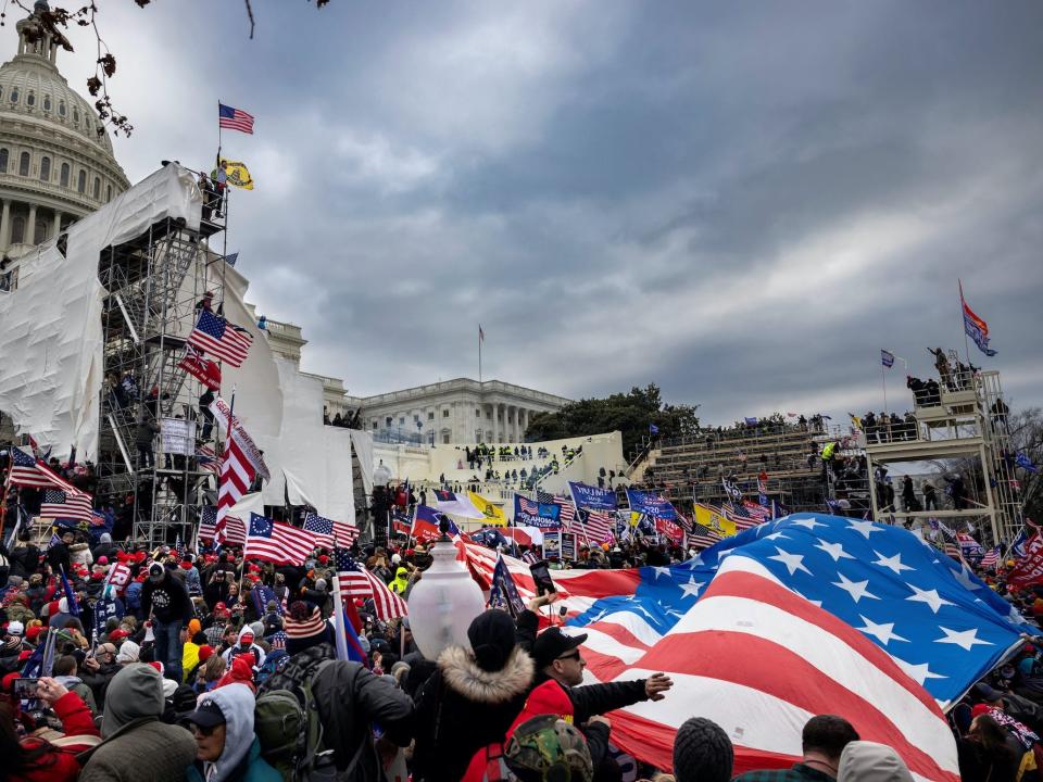 The mob at the Capitol riot.