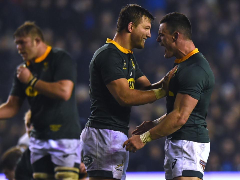 Handre Pollard scored 18 points for the Springboks: AFP/Getty