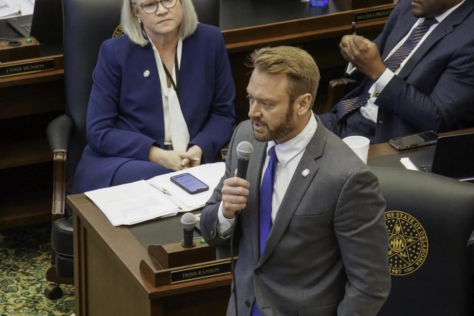 Oklahoma State Rep. Mickey Dollens argued against House Bill 4118 during a debate of the State House in February.