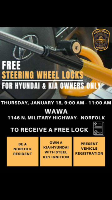 Steering wheel locks free for some Kia, Hyundai owners > City of