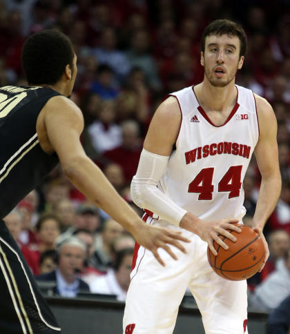 Frank Kaminsky and the Badgers face a tough stretch run to close the regular season. (USAT)