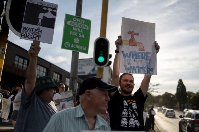 Taps have run dry across South Africa's largest city in an unprecedented  water crisis