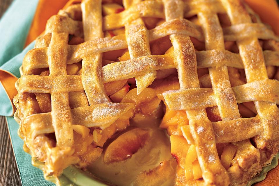 Peach Lattice Pie