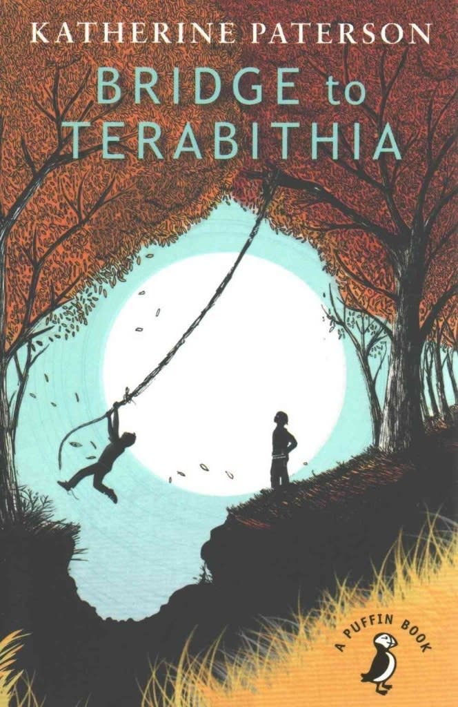 The cover of "Bridge to Terabithia" by Katherine Paterson.