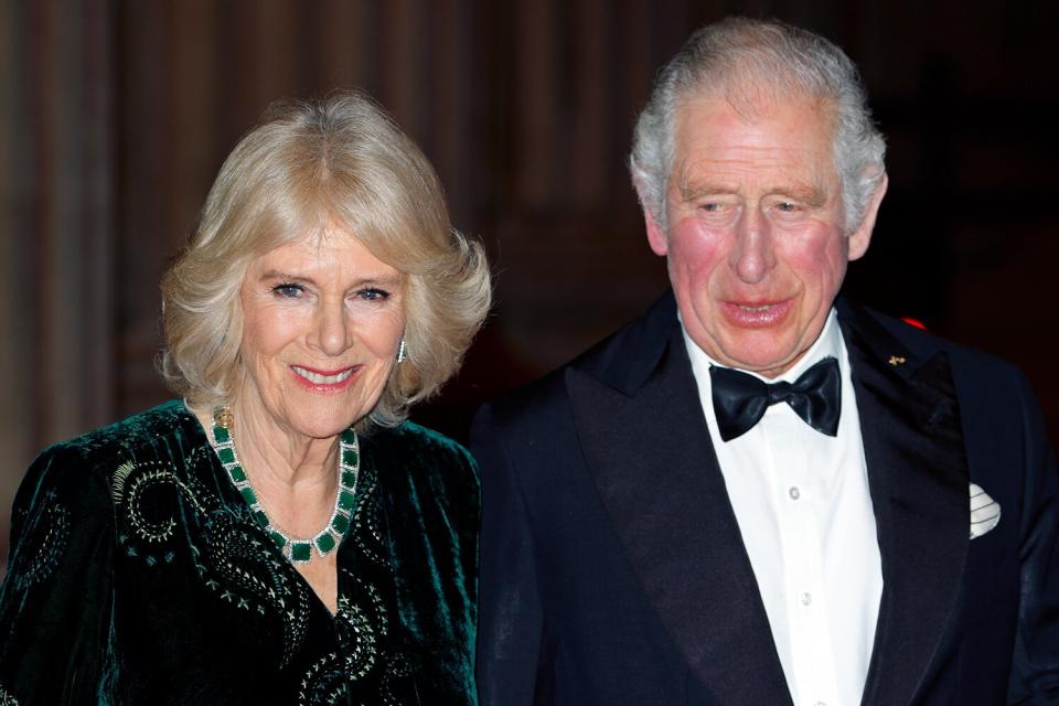 Camilla, Duchess of Cornwall and Prince Charles, Prince of Wales attend a reception to celebrate the British Asian Trust at the British Museum