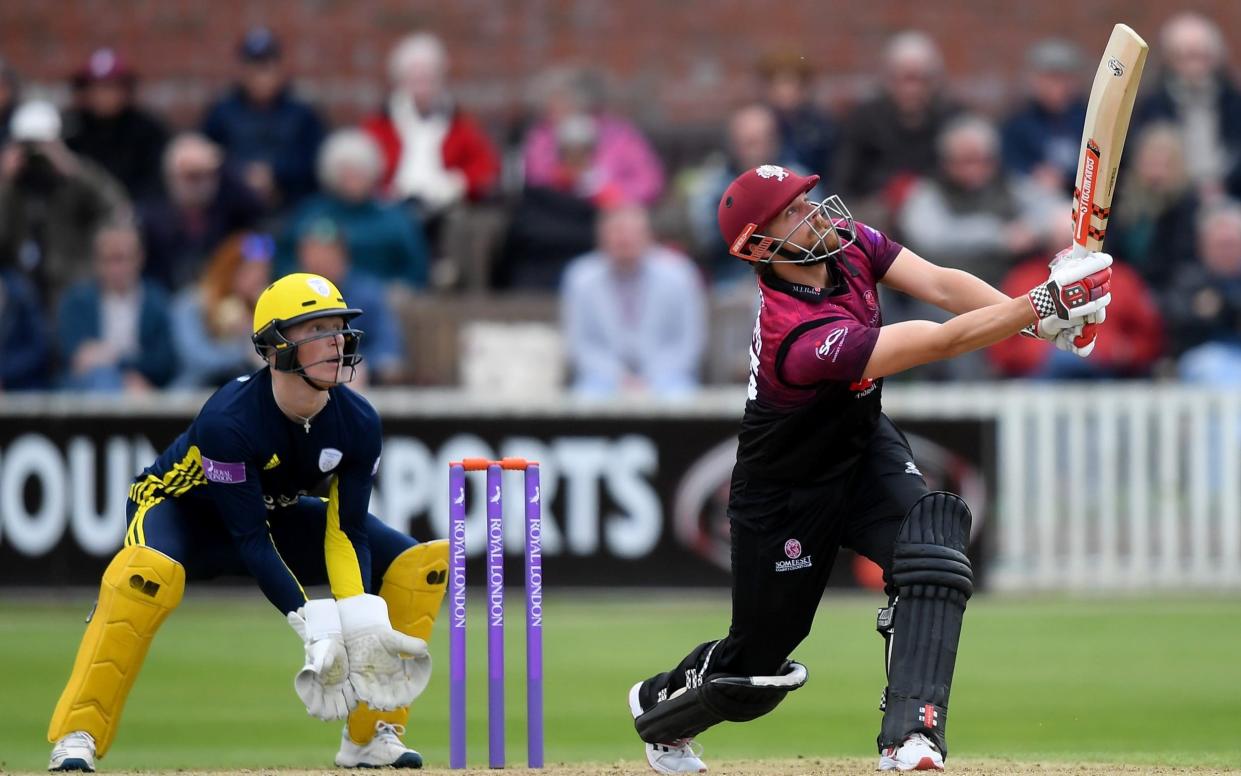 James Hildreth batting for Somerset against Hampshire at Taunton on 5 May - Getty Images Europe